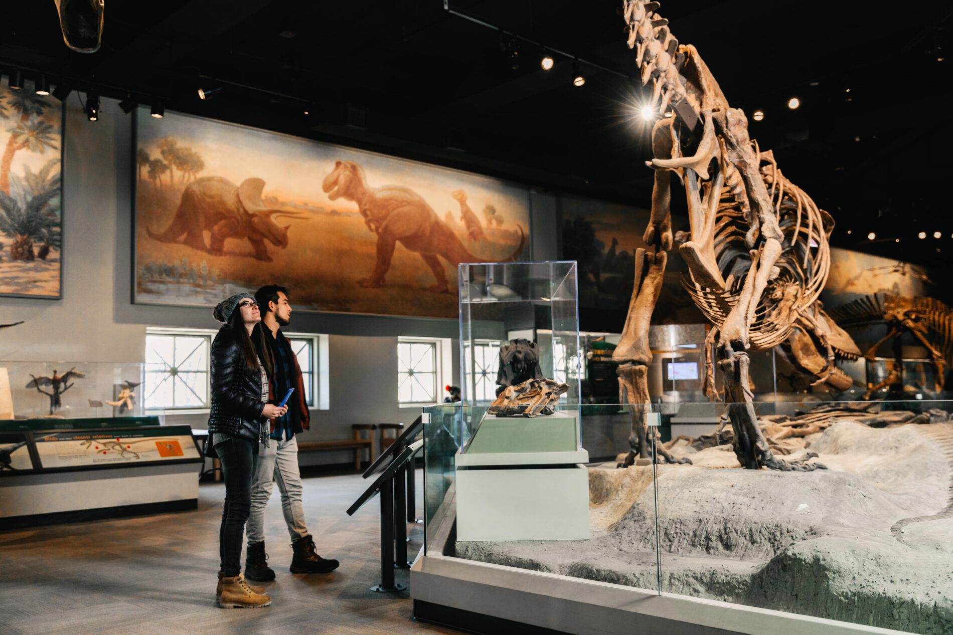visitors at the Field Museum in Chicago