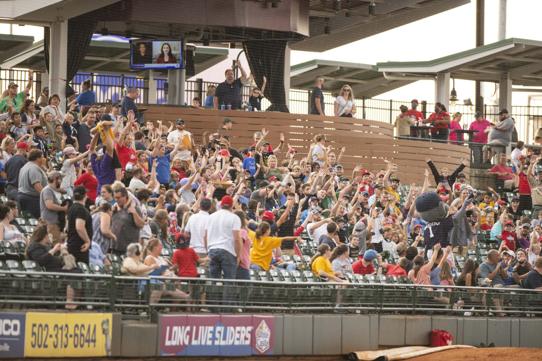 crowd at Louisville Bats baseball game