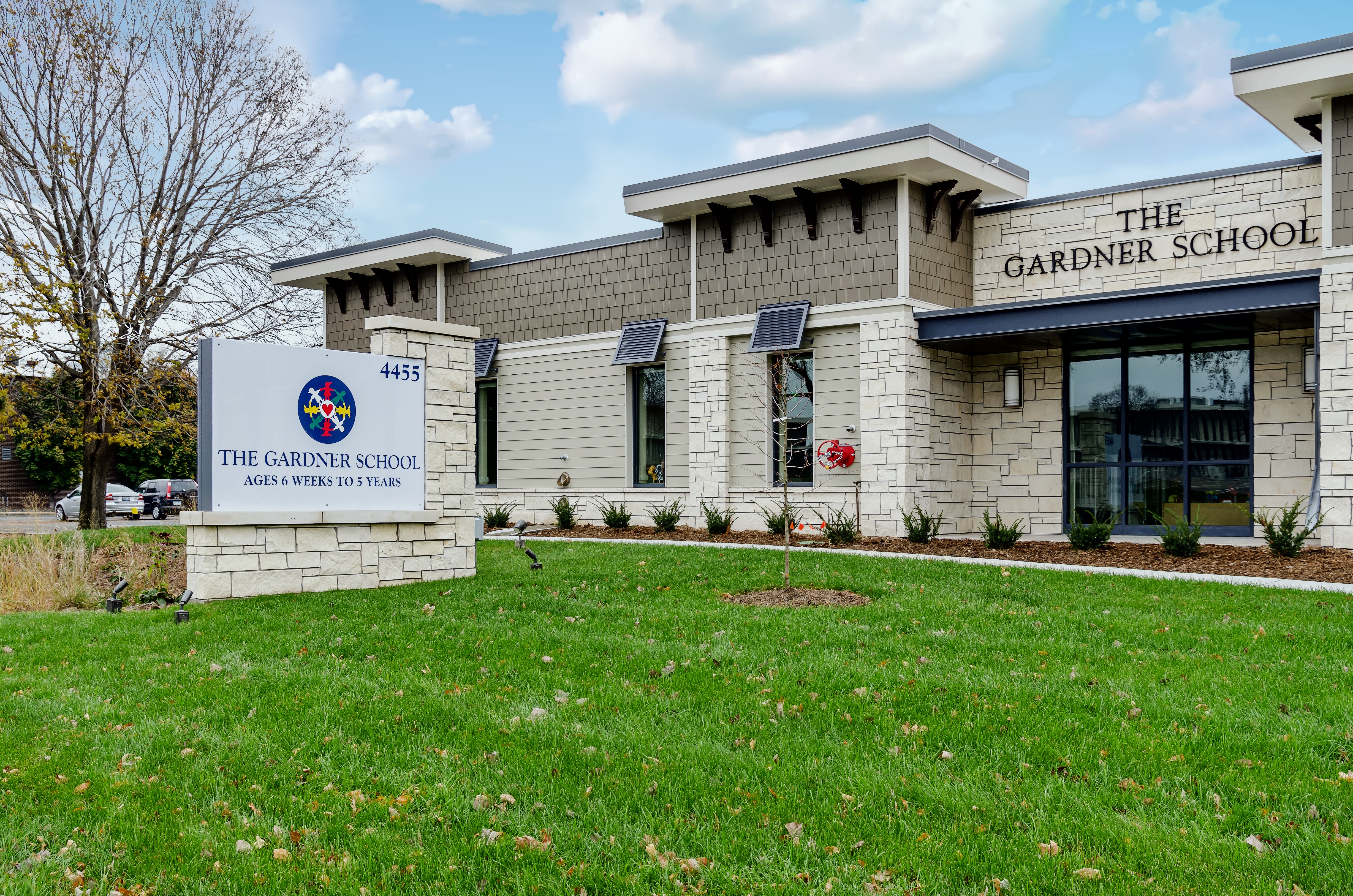 Exterior of preschool in Edina