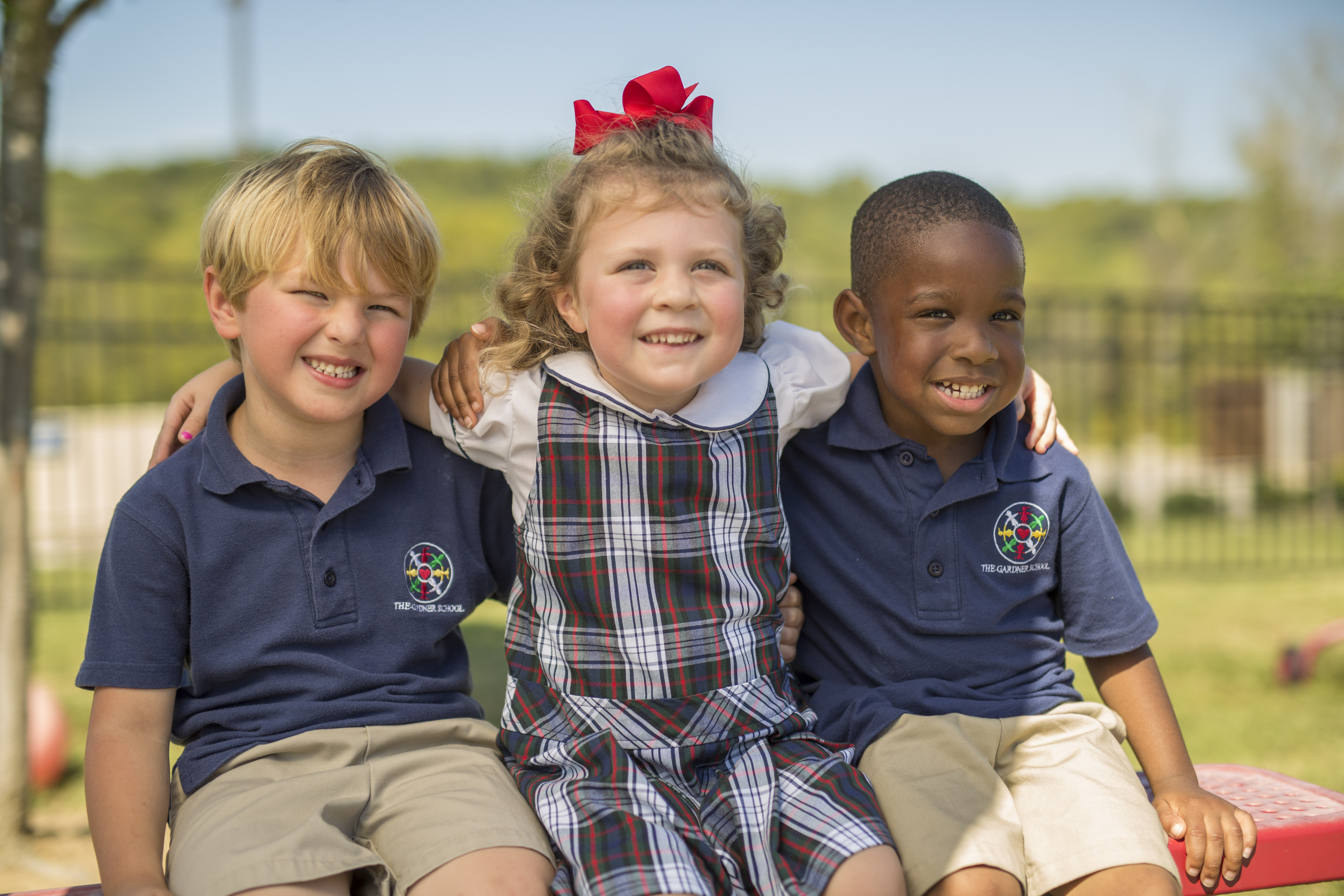 three preschools learning manners at TGS