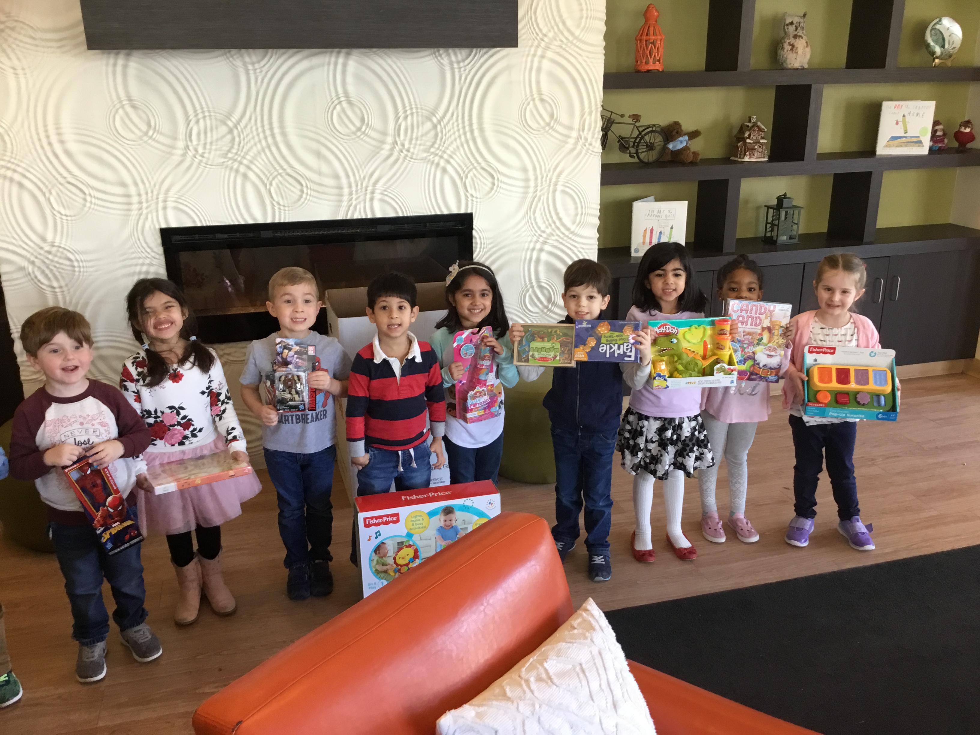 preschool children learning about charity