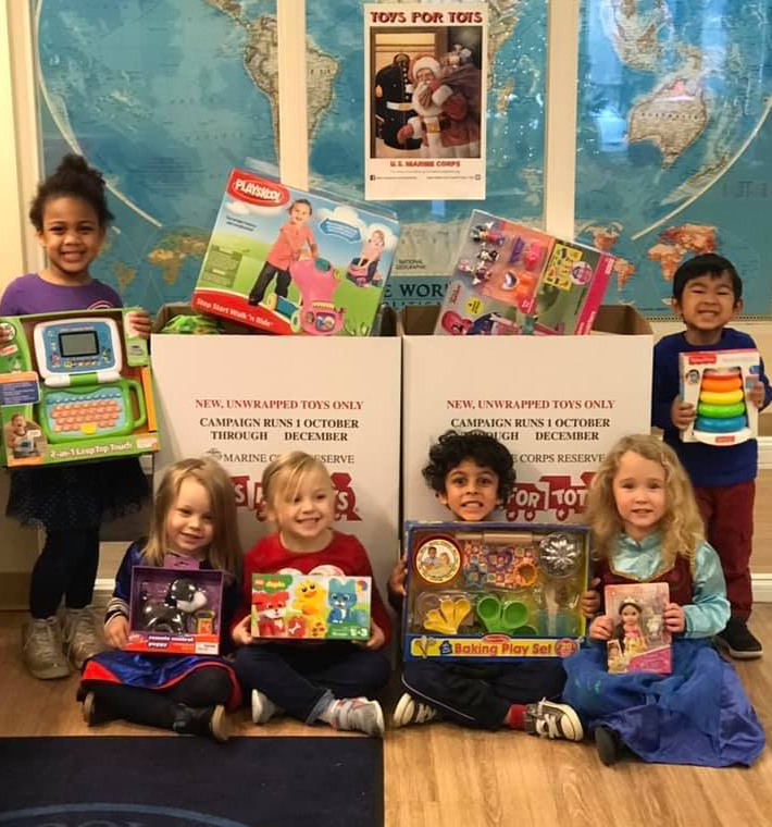 preschool giving back for holidays