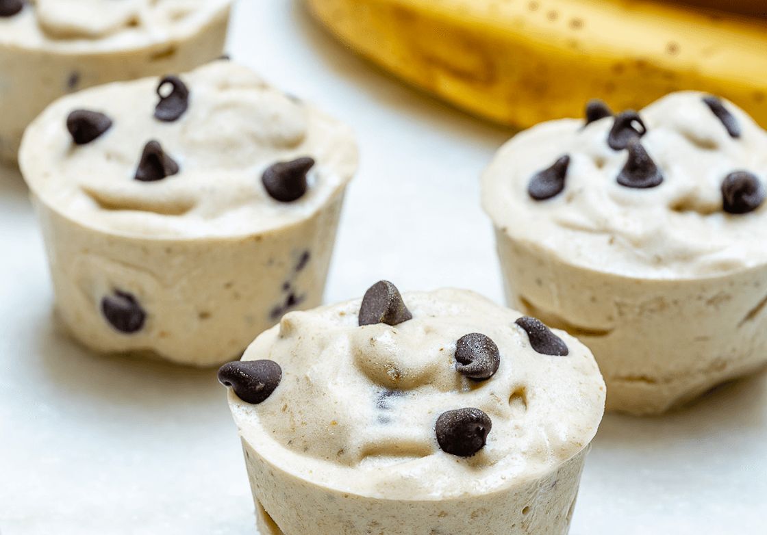 frozen banana and chocolate chip treats