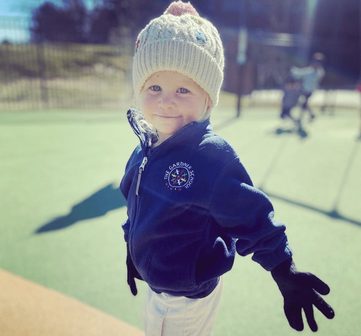 girl in hat and mittens
