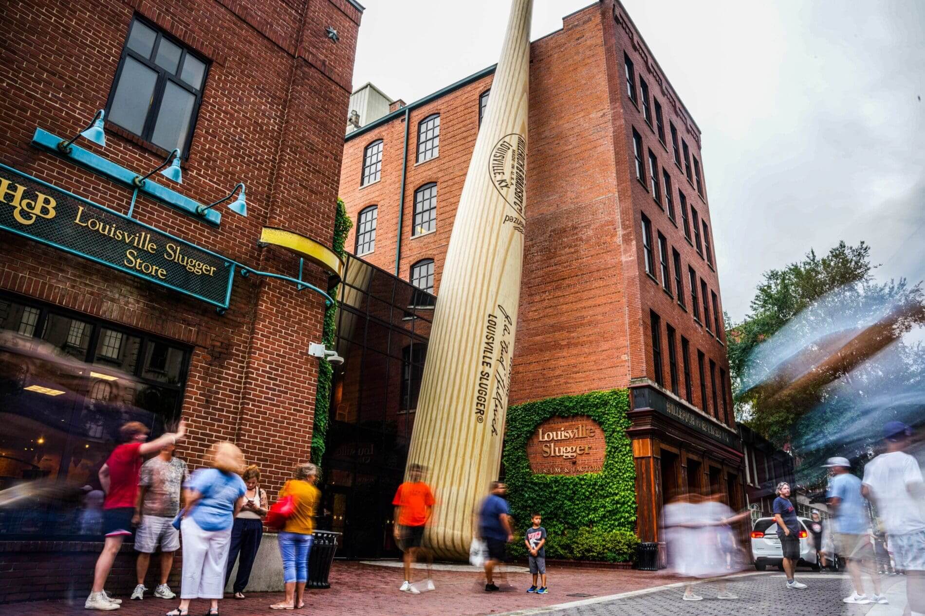 exterior of Louisville Slugger museum and store