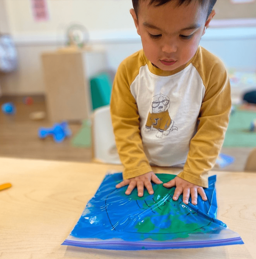 sensory play for young child