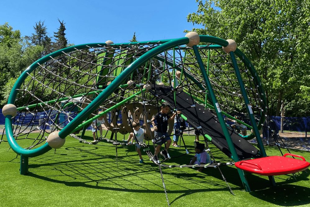 kids playing at Sensory Garden Playground