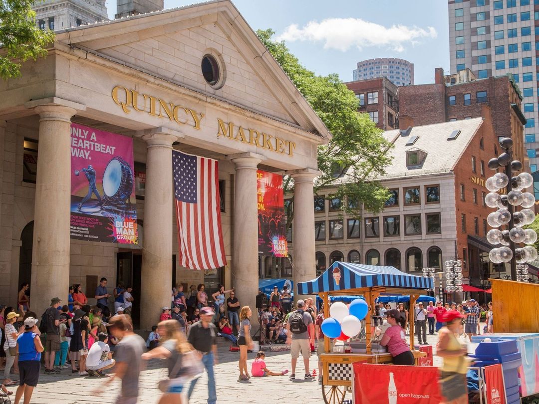 Faneuil Hall exterior in Boston